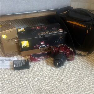 Nikon D3200 Red DSLR Camera Bundle